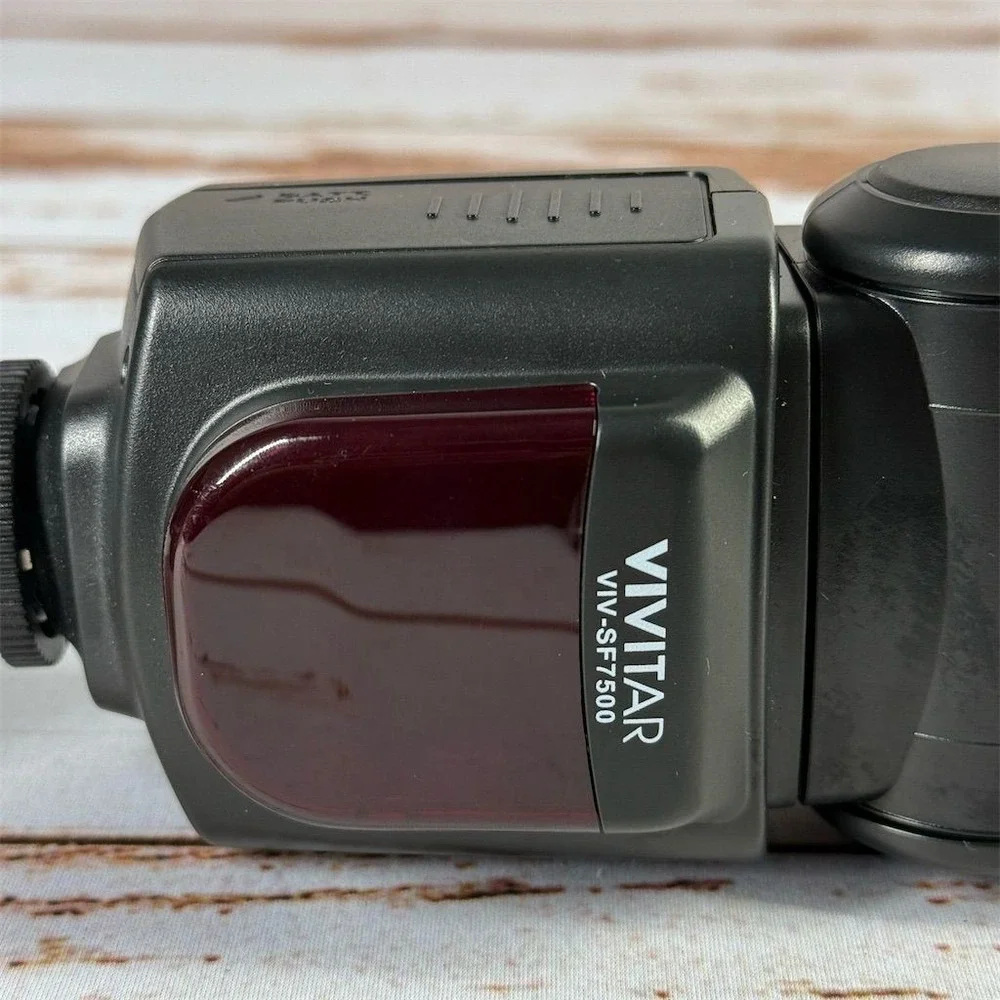 Vivitar DSLR Flash Bounce Zoom Swivel Hot Shoe Mount LCD Display VIV-SF7500